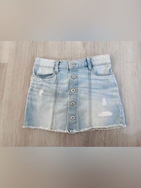 Girls Osh Gosh distressed denim mini skirt